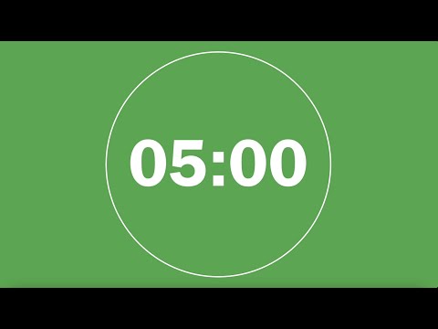 5 minute countdown green screen