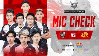 MIC CHECK ALTER EGO VS RRQ | MPL S7 WEEK 7