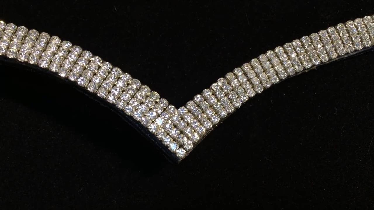 Silver V-Shaped Dressage Browband | Luminocity Gala Beasties™