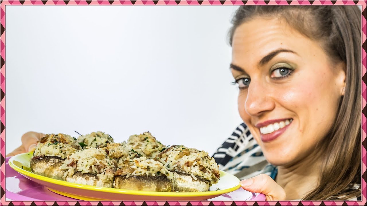 FUNGHI RIPIENI - Champignon Ripieni di Riso