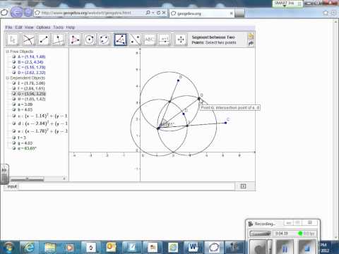 Bisect an Angle in Geogebra org