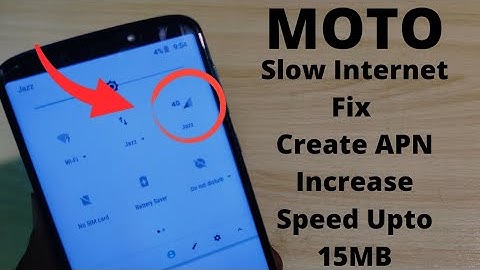 Moto E4 E5 Internet Settings Increase Speed | Motorola Create APN For Internet Data