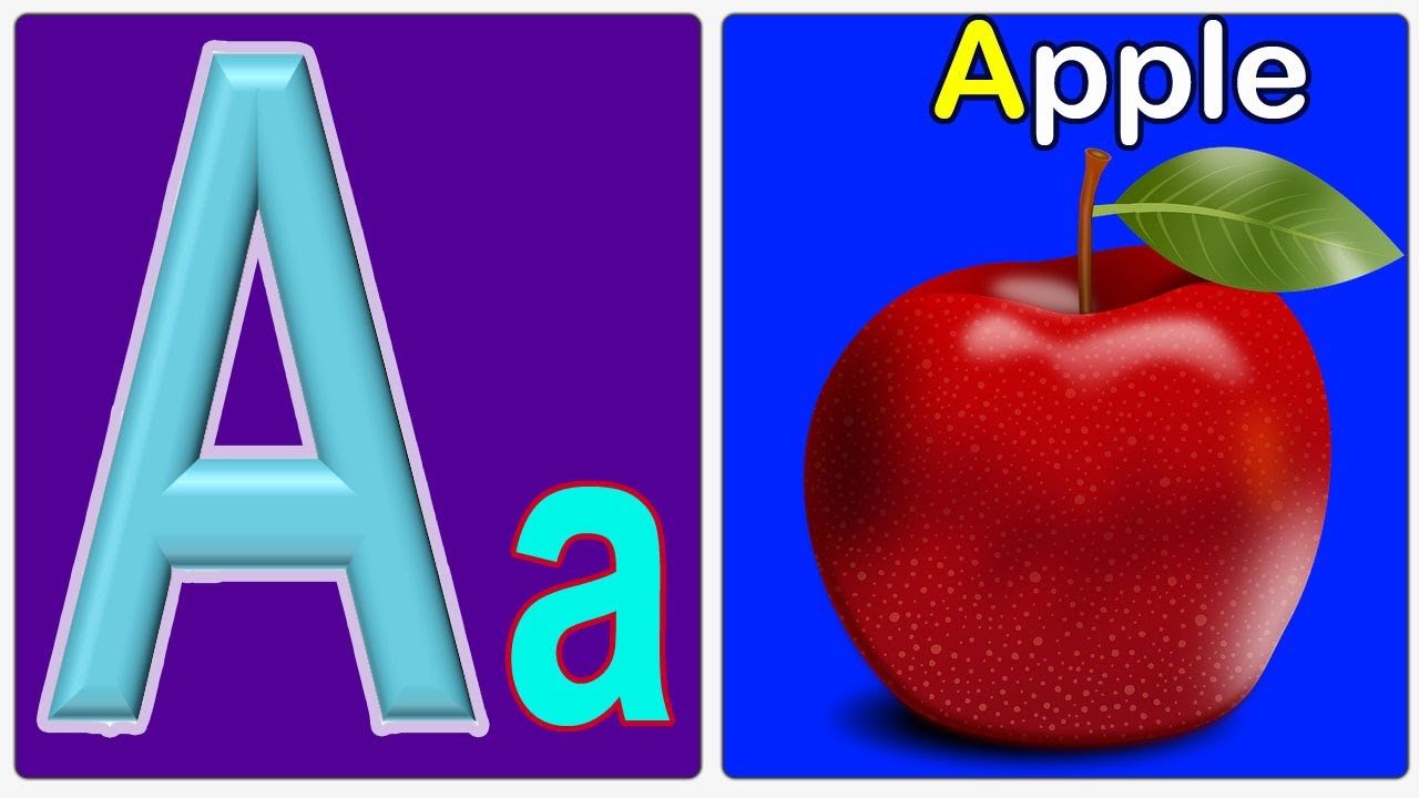 A For Apple B For Ball Abc Phonics Song For Children Nursery Rhymes For Kids Youtube