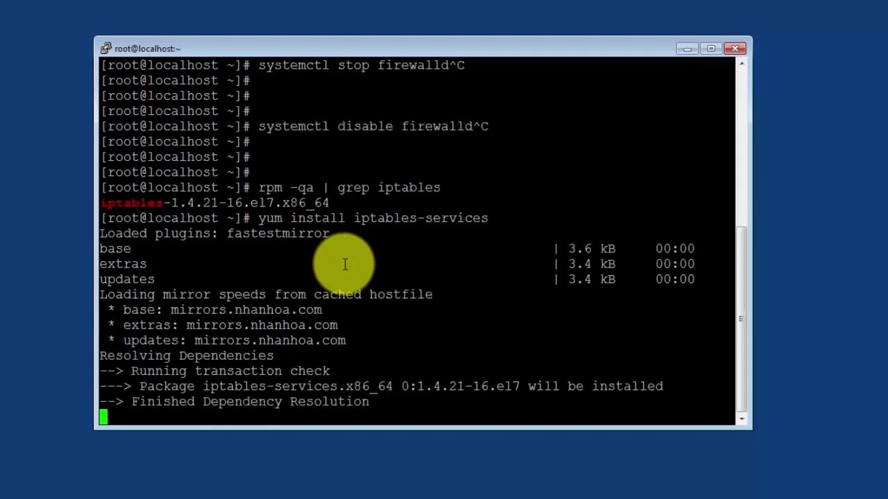 Bài 30: Cài đặt iptables và thiết lập firewall cơ bản - YouTube