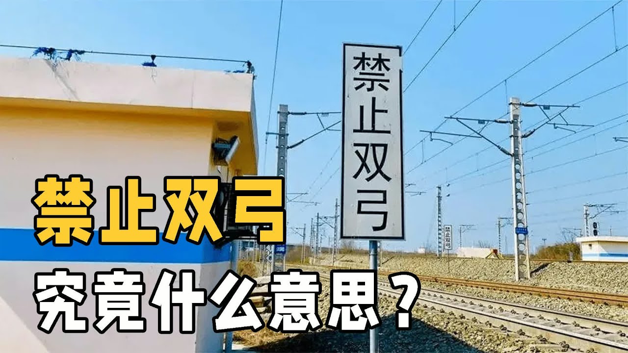 你可能誤會鐵路邊的“禁止雙弓”！坐火車這么久，今天突然明白了… #交通科技 #飞机科普 #高铁知识 #军事科技 #工程奇迹