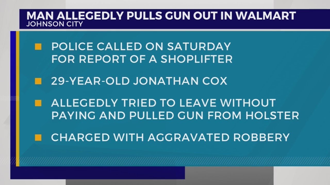 JCPD: Man pulls gun in Walmart, charged with robbery - YouTube
