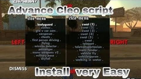 New advanced cleo scripts for GTA San Andreas android