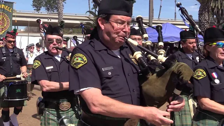 Police Emerald Society, Seaside Highland Games Cal...
