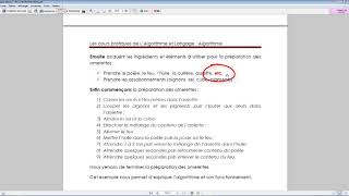 Introduction à l'algorithme