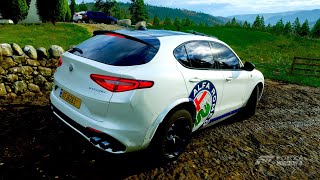 Alfa Romeo Stelvio Quadrifoglio - Off road - Forza Horizon 4 [Logitech G29 gameplay]