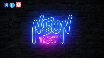 HOW TO MAKE NEON TEXT  || NEON TEXT INTRO(PS TOUCH)|| Kinemaster tutorial || pencil hub