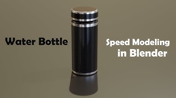 Water Bottle Speed Modeling Tutorial in Blender | RK Blender