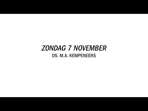 CGK Elburg | ds. M.A. Kempeneers | Avonddienst