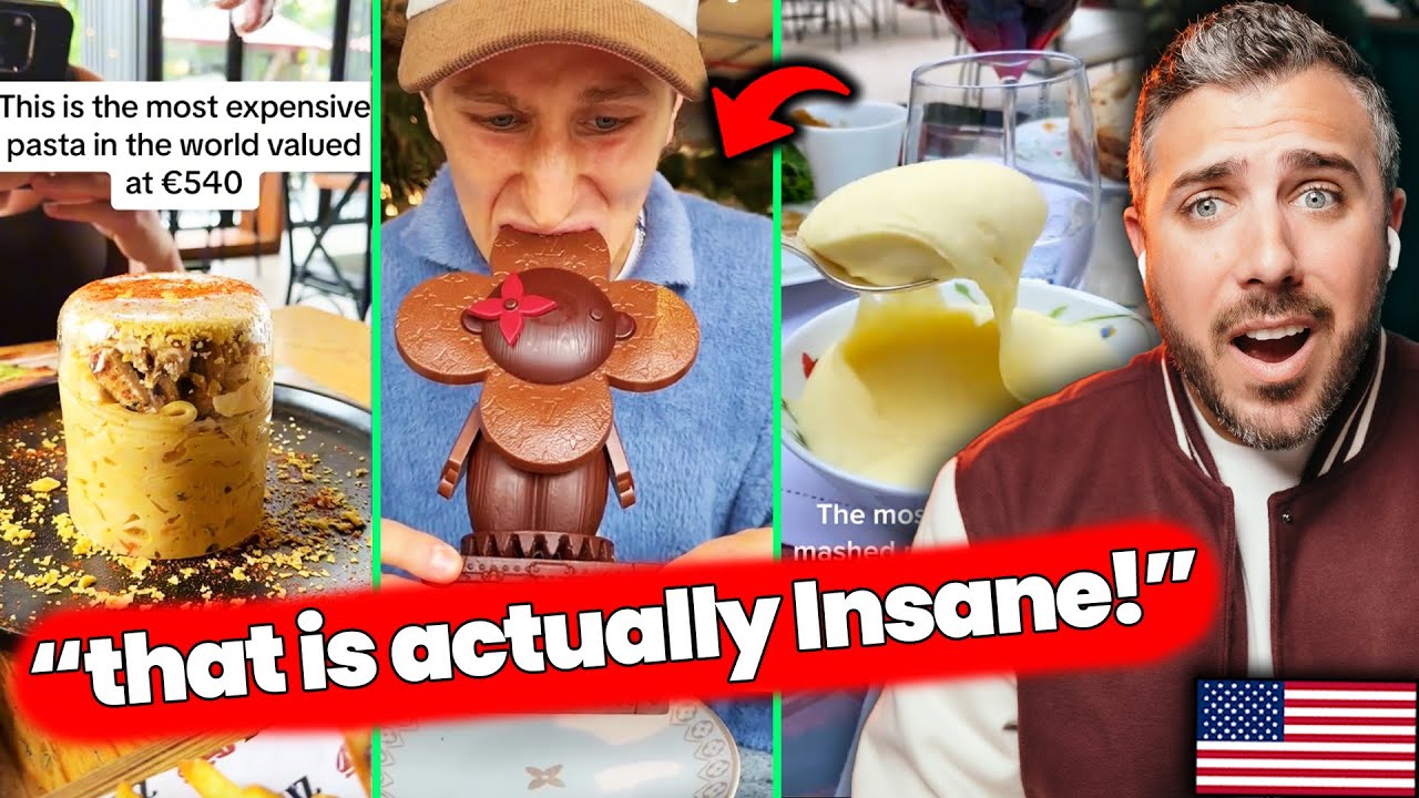 Europe’s Most EXPENSIVE Food 🍽️💰American Reacts