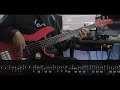 Mayonaka Heart Tune OP 月に向かって撃て Bass Cover W Tabs