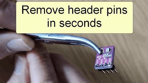 Desoldering and removing PCB header pins in a few seconds