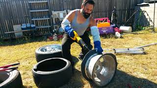 The best and safest way to remove tire from Rim for scrap