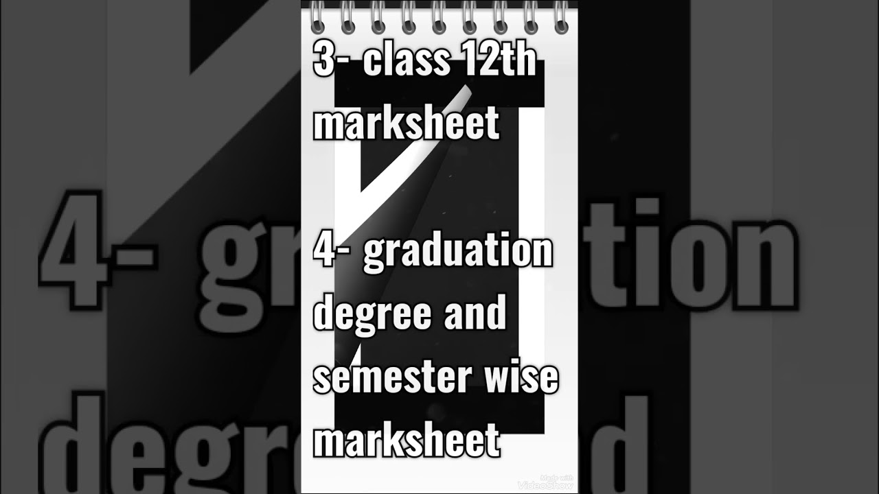 documents required for SBI clerk document verification 