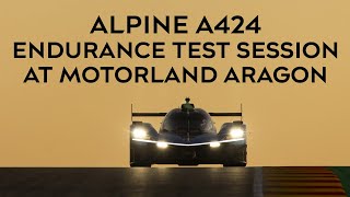 Alpine A424 - endurance test session at Motorland Aragon
