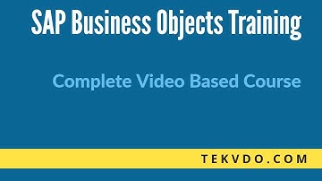SAP BO Universe Designer - (SAP Business Objects)