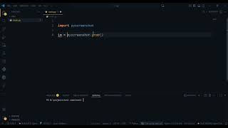 Take screenshots with pyscreenshot