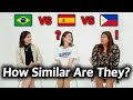 Spanish vs Portuguese vs Tagalog! Can they understand each other?!