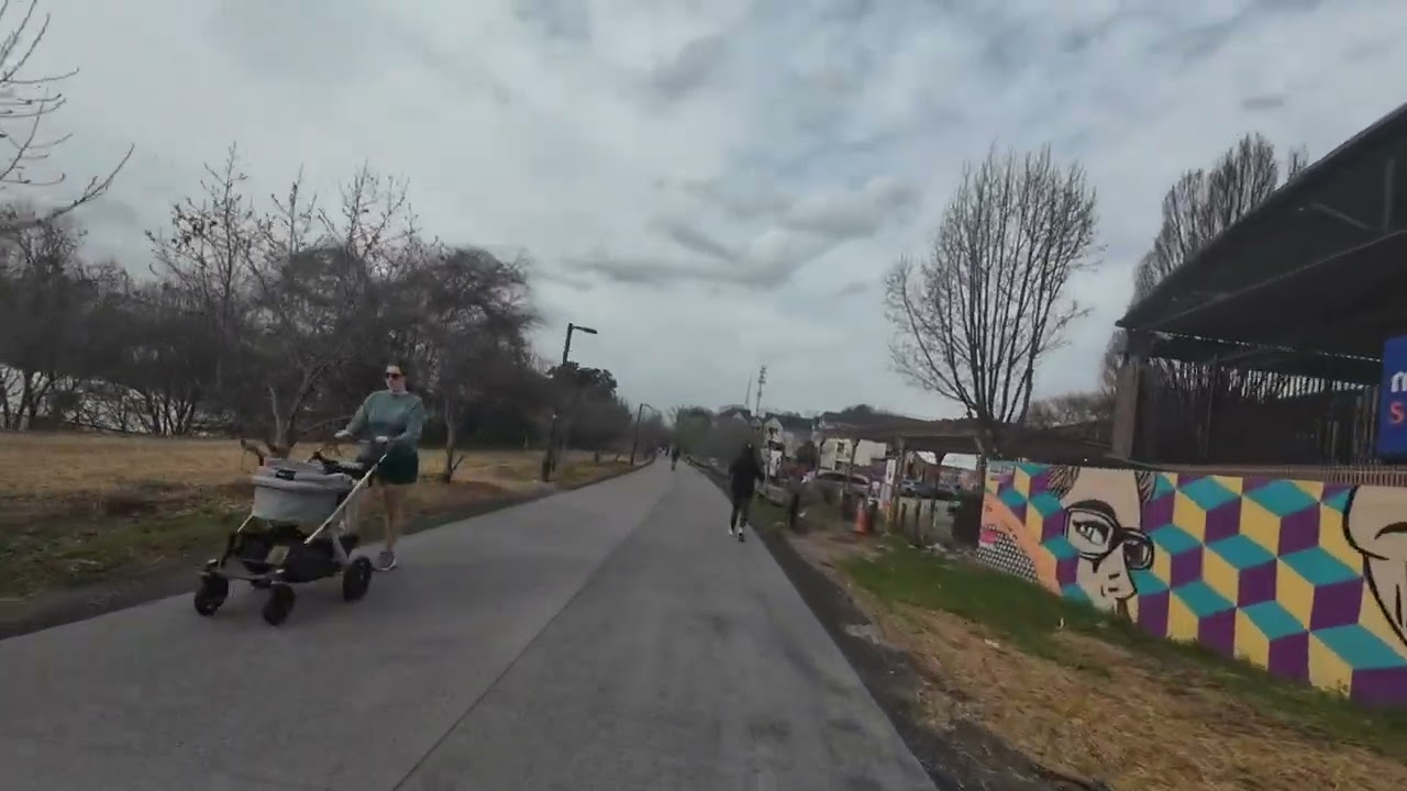 Riding a scooter on The Atlanta Beltline. Jan 2026. 