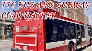 TTC Toronto Bus and Subway Compilation 2021-2022