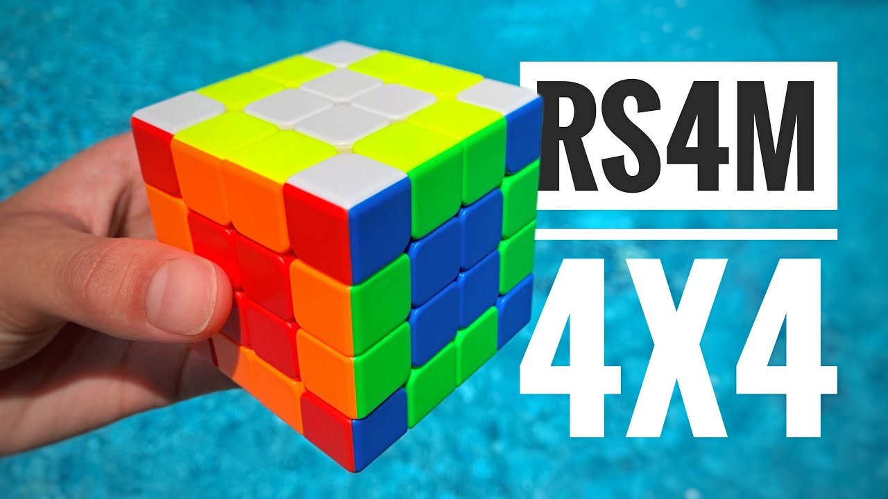 Cube Magnétique MoYu RS4M 2020 4x4 – Version Givrée Sans Autocollant – Puzzle RS4 M – Casse-tête Intelligent