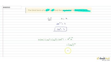 The third term of a G.P. is 3. Find the product of its first five terms.