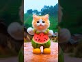 Melon Kitty’s Magical Dance Loop 🍉#cat #shorts #shortsfeed #cute #funny #catworld
