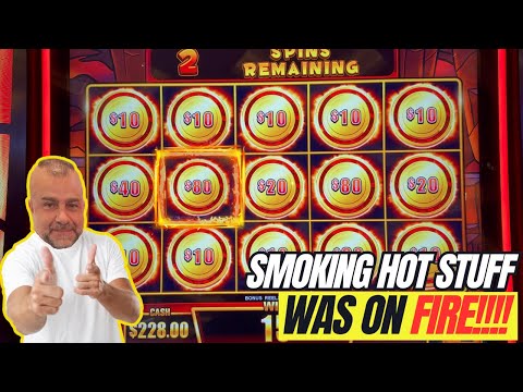 💥Smoking Hot Stuff Link Was On Fire! #lasvegas #slotmachine #jackpot