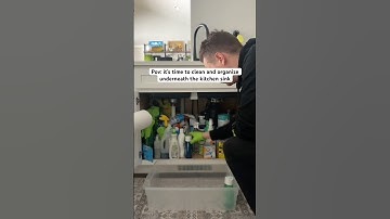 I Cleaned And Organized Underneath My Kitchen Sink #howto #cleaning #organization #tidyhouse