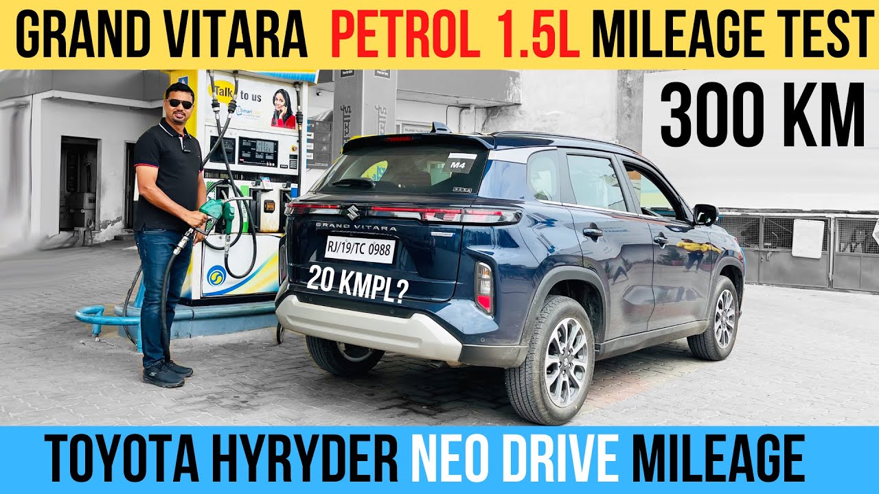 Maruti Grand Vitara 1 5L Petrol MT Toyota Hyryder Neo Drive Mileage 