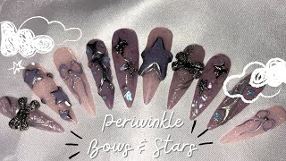 Periwinkle Fairy Tutorial | 3D Nails | Bows and Stars