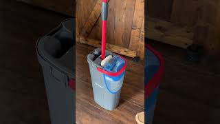 Mop bucket that seperates the clean water from the dirty water