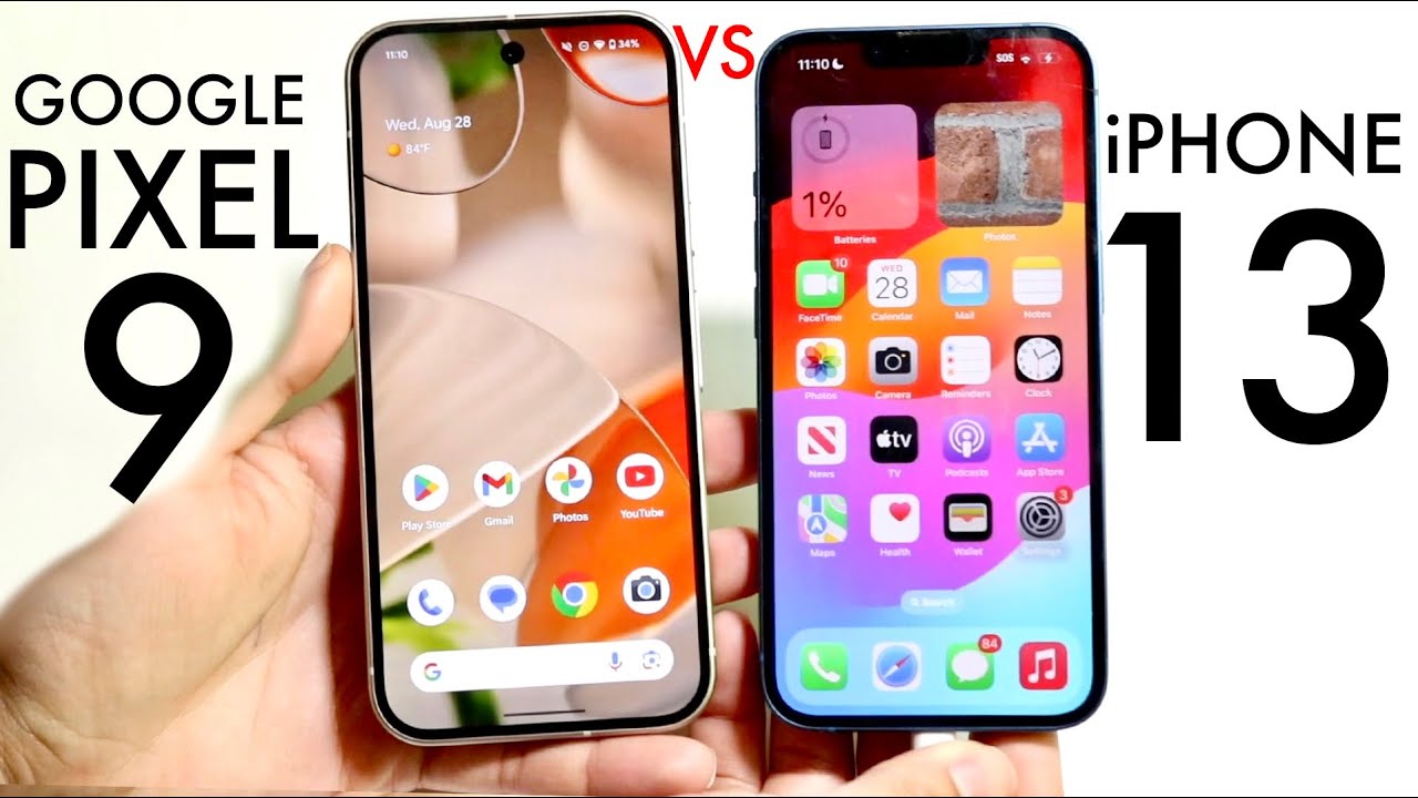 Google Pixel 9 Vs iPhone 13! (Comparison) (Review) - YouTube