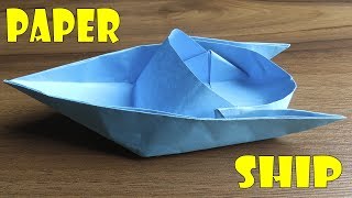 Como Hacer un Barco de Papel Fácil! Origami - How to make a Paper Ship