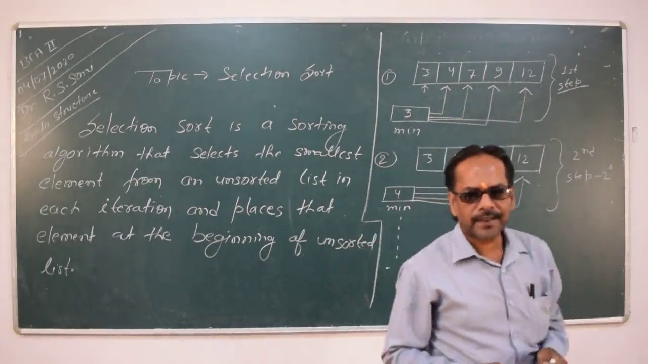 bca-2nd-semester-topic-selection-sort-youtube