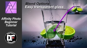 Transparent glass in minutes Beginner Affinity Photo tutorial