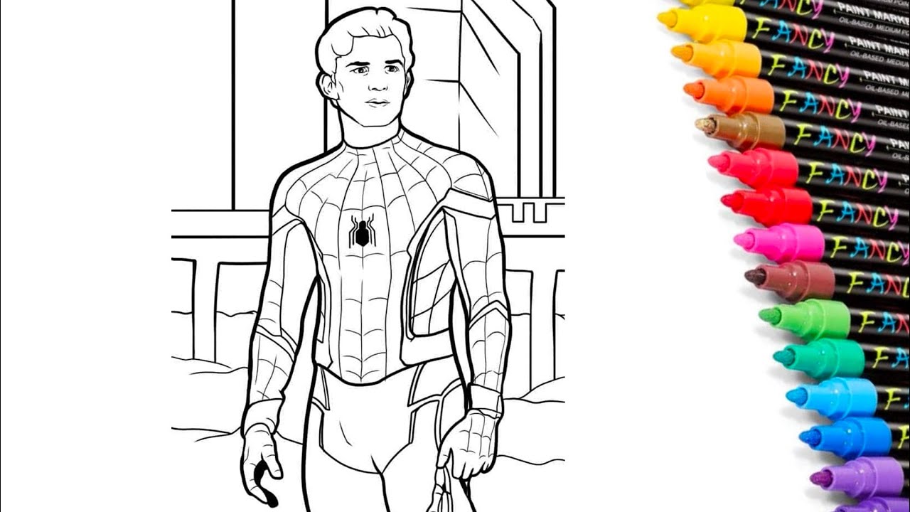 Spider-Man HOMECOMING Coloring Pages | Spiderman Homecoming