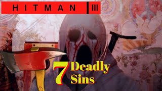 Hitman 3 - 7 AXE KILLS in SCARY MOVIE style