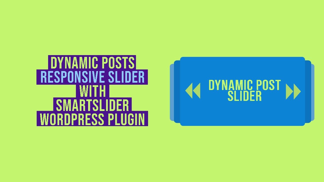 Create Dynamic Posts Responsive Slider with SmartSlider WordPress ...