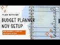 November Budget Planner Setup 💰 | Monthly Reset + Digital Cash Envelopes Setup