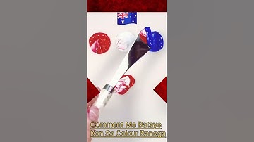 What color do mixed flags make?? #paintmixing #colormixing #satisfyingart #asmart #shorts