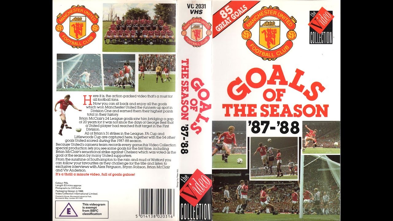Manchester United Goals of The Season 87-88 (1988 UK VHS) - YouTube