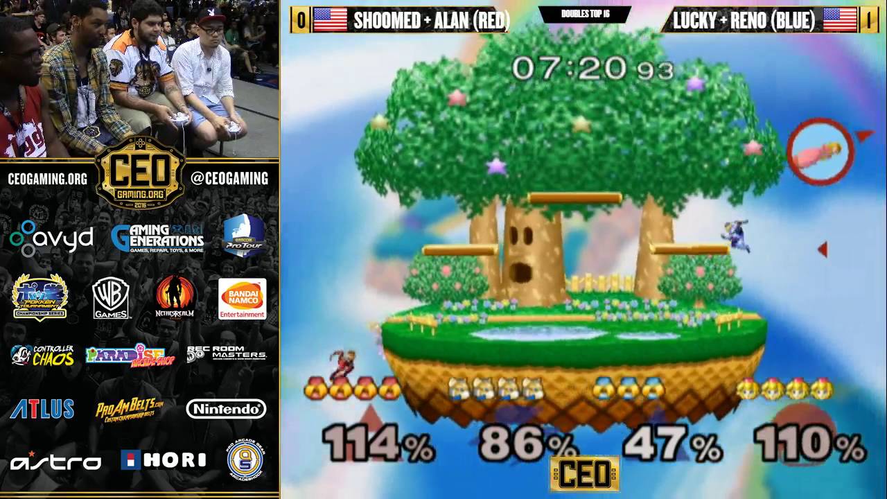CEO2016 - WFX | Shroomed + Alan vs Selfless | Lucky + Reno - Doubles Top 16