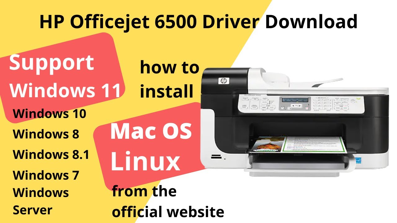 Hp Officejet 6500a Software Download Windows 10