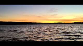 Eagle Bay, NY Sunset and ASMR Wave Sounds October 28, 2023