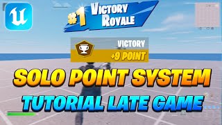 How to create Solo Point System with Victory Royale Animation in UEFN | Full Free